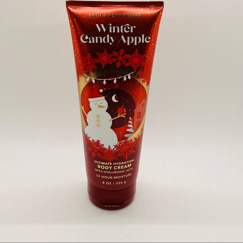 NWT Bath & Body Works Winter Candy Apple Ultimate Hydration Body Cream 8 oz